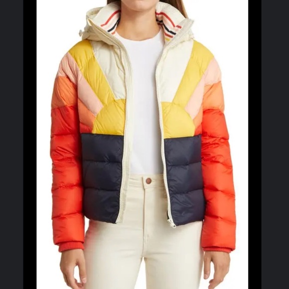 Marine Layer EUC Archive Apres Sunset Puffer - Medium / Navy Sun coat jacket - Picture 16 of 16